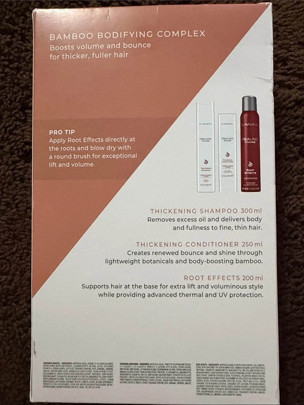 L'ANZA Boost + Bounce Healing Volume Collection — Pink